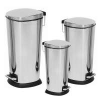 Stainless steel Waste Bin 5L~50L Pedal Trash Bin