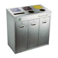 Indoor Segregation Waste Can Recycle Stainless Steel waste Dustbin