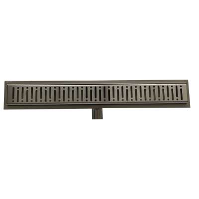 304 stainless steel side outlet linear shower drain channel