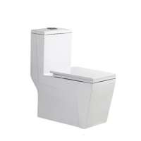 Modern floor standing bathroom WC water closet bangladesh price sanitary ware square one piece dual flush toilet